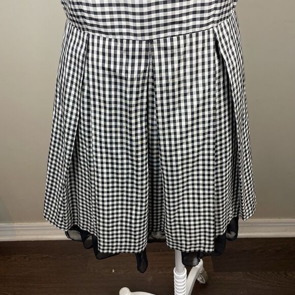 D.L. Cerney New York Gingham Retro 60s Mini Dress XS - Picture 3 of 11